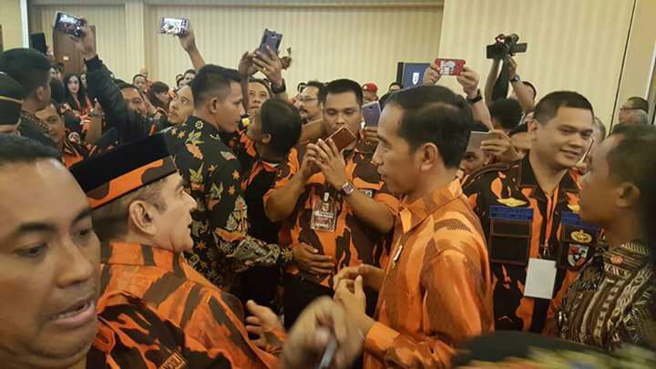 Presiden Jokowi hadir di Acara HUT Ke-58 Pemuda Pancasila