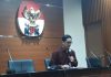 Juru Bicara KPK Febri Diansyah, di gedung KPK, Kuningan, Jakarta, Kamis (23/11/2017).(Kompas.com/Robertus Belarminus)
