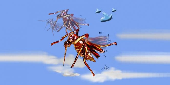 Ilustrasi nyamuk Aedes aegypti dan DBD (Demam Berdarah Dengue)(TOTO SIHONO)