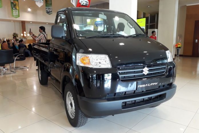 Suzuki Mega Carry Pick Up melengkapi varian Carry.(KompasOtomotif-Donny Apriliananda)