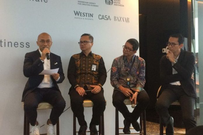 Konferensi pers La Biennale Architetettura di Hotel Westin, Jakarta, Kamis (14/12/2017).(Arimbi Ramadhiani)