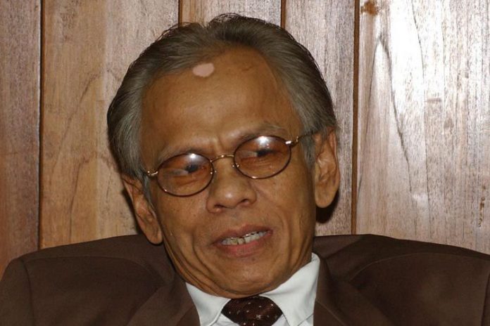 Mantan pimpinan KPK Sjahruddin Rasul(KOMPAS/DANU KUSWORO)