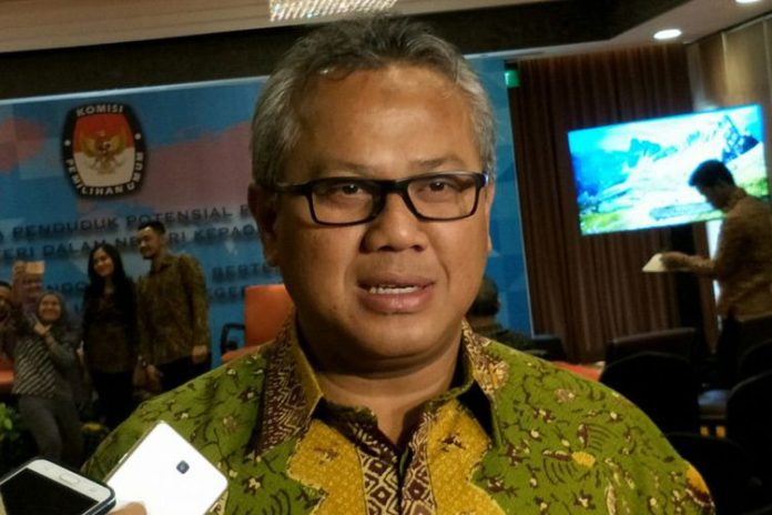 Ketua Komisi Pemilihan Umum (KPU) RI, Arief Budiman ketika ditemui di hotel Borobudur, Jakarta, Jumat, (15/12/2017). (KOMPAS.com/ MOH NADLIR)